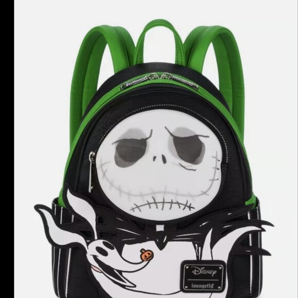Loungefly Disney Nightmare Before Christmas Jack Skellington Mini Backpack - Picture 1 of 10